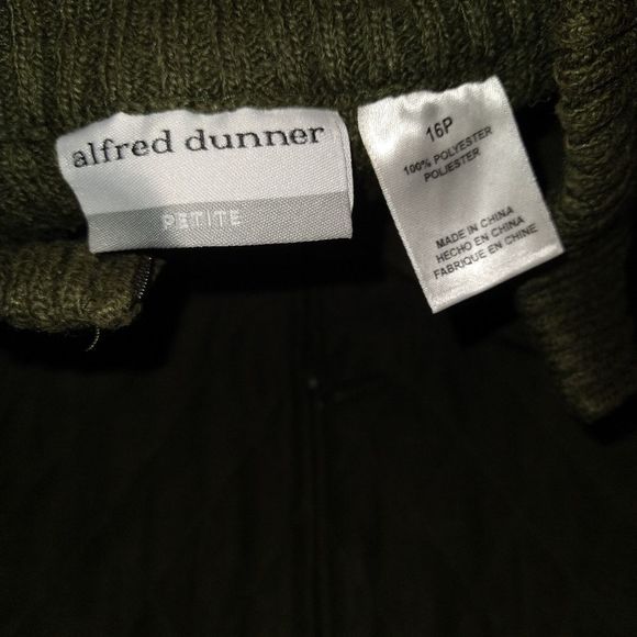 Alfred Dunner green knit back vest - Picture 2 of 9